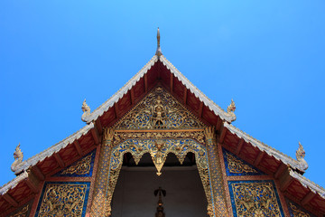 Fototapeta na wymiar Wat Phra Singh , temple in Chiang Mai, Thailand.