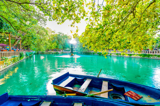 View of Aynzeliha Lake in Sanliurfa