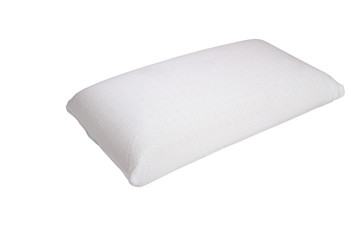 Orthopedic pillow, memory foam, Natural latex pillow on white background