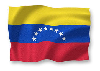 The flag of venezuela