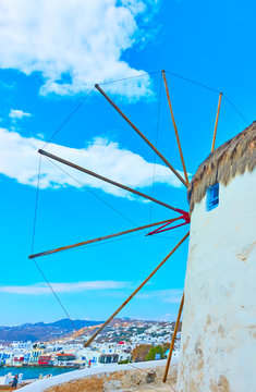 Old windmill in Mykonos