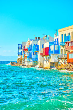 The Little Venice district in Mykonos