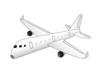 Plane vector illustration 
