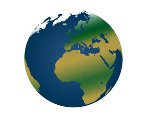 Planet earth vector illustration 