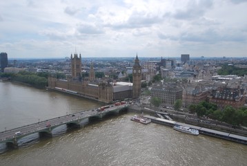 Fototapeta premium Bird's Eye View Of The Palace of Westminster