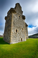 Fototapeta na wymiar An old Scalloway Castle, Shetland.