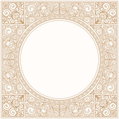 Decorative ornate pastel colored design