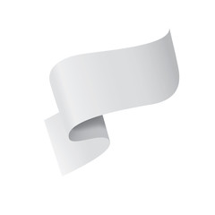 Waving the white flag on a white background