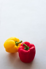 Red and yellow peppers
