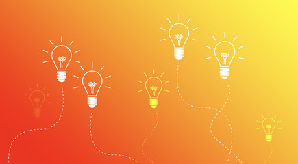 lampadina, idea, colori, creatività, idee © xyz+