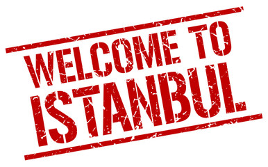 welcome to Istanbul stamp