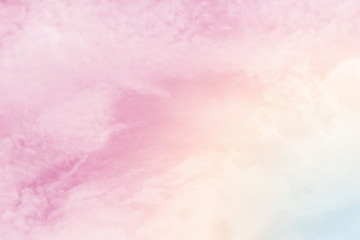 sun and cloud background with a pastel colored


