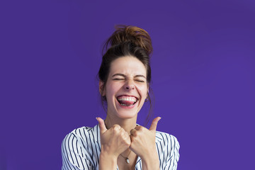 An informal woman attracts attention with her emotionality, artistry, charisma. She shows by...