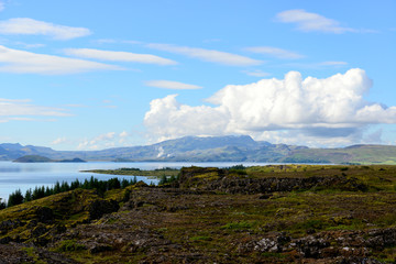 Fototapeta na wymiar Thingvellir national park in Iceland.