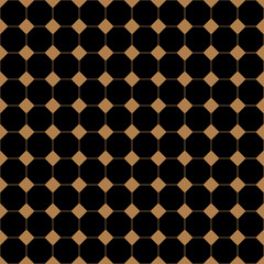 Cross lines gold vector pattern, background. Seamless repeatable grid, mesh pattern. Template of lattice or grillage texture. Vintage tiles vector pattern or background