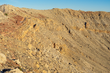 Meteor Crater in Winslow Arizona Bright Sunny Day