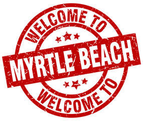 welcome to Myrtle Beach red stamp