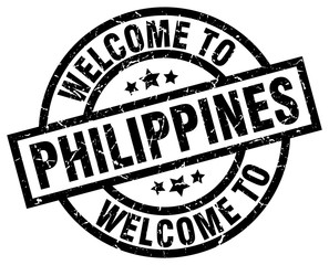 welcome to Philippines black stamp
