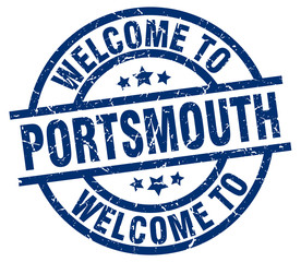 welcome to Portsmouth blue stamp