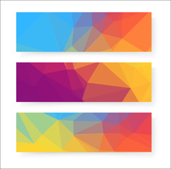 Colorful banner design background