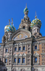 Fototapeta na wymiar Cathedral of the Resurrection on Spilled Blood, St. Petersburg, Russia, August 2015