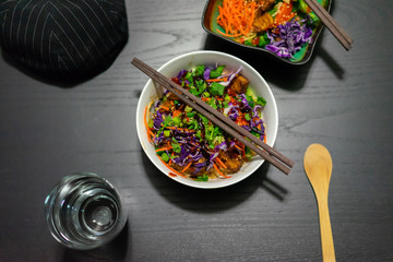 Asian Tofu Stir Fry with Colorful Vegetables