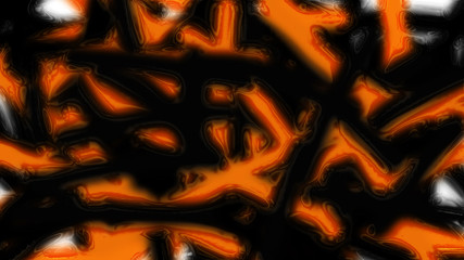 Abstract orange lines background. Dark texture