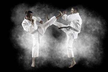 Two male karate fighting © Andrey Burmakin