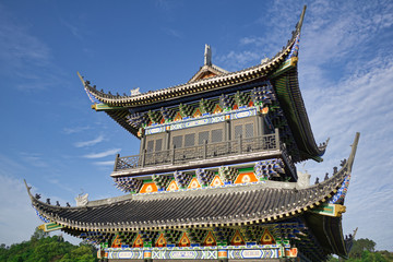 Obraz premium Si Chuan, Cheng Du City in China. A beautiful city, combination of grandeur and historic architecture.