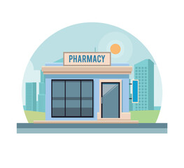 Fototapeta premium Pharmacy shop store