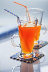 Glasses with juice