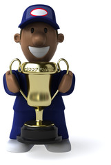 Fun mechanic - 3D Illustration