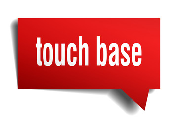 touch base red 3d speech bubble