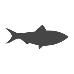 Fish simple flat icon
