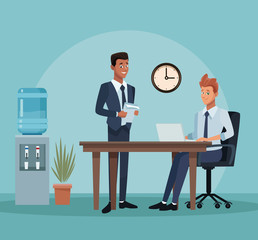 Office coworkers cartoons