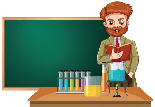 A science teacher in classroom