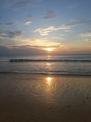 Fototapeta na wymiar Sunset on the sea