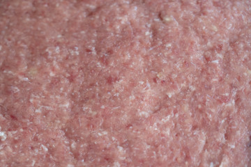 Background of raw fresh pork miced
