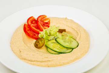Humus with vegetables