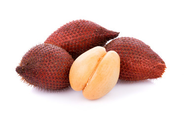 Salak fruit, Salacca zalacca isolated on the white background