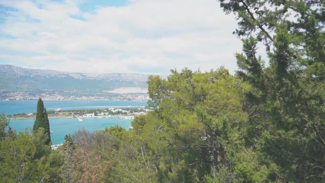 View on the Kastela city from North Marjan park.