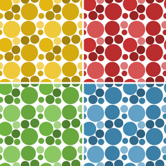 A set of seamless circle pattern