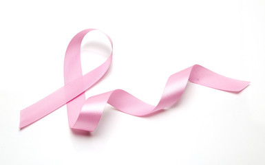 Pink breast cancer ribbon