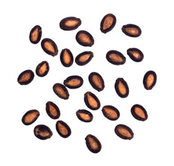 watermelon seeds isolated on white background