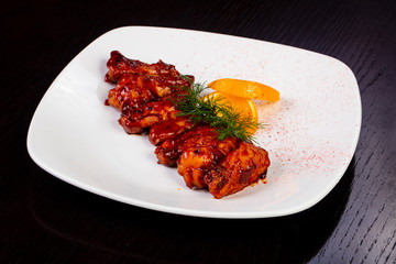 Delicious BBQ wings