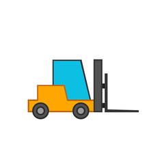 Forklift truck icon