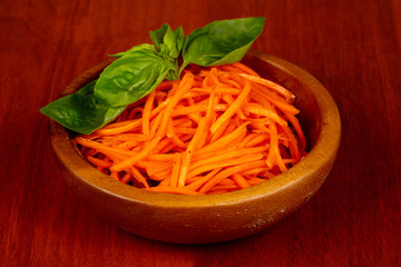 Shredded carrot salad