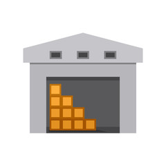 Warehouse building icon