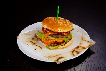 Tasty beef burger