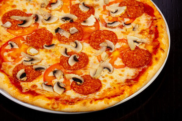 Delicious pepperoni pizza
